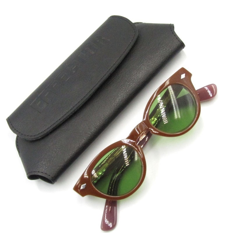  unused EFFECTOR × UNDERCOVER effector undercover sunglasses Jim Jim 6mm cloth thickness Brown / white / clear red 65005748