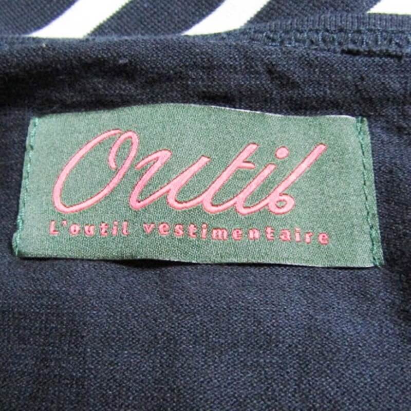OUTIL ウティ 長袖Tシャツ バスクシャツ ボーダー フランス製 コットン ネイビー 3 27105668_画像6