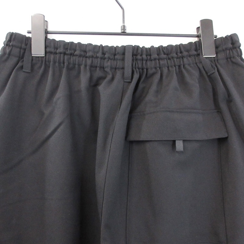 美品 Y-3 ワイスリー カーゴショーツ FN3401 M CLASSIC REFINED WOOL STRETCH CARGO SHORTS ブラック 黒 S 22000555_画像4