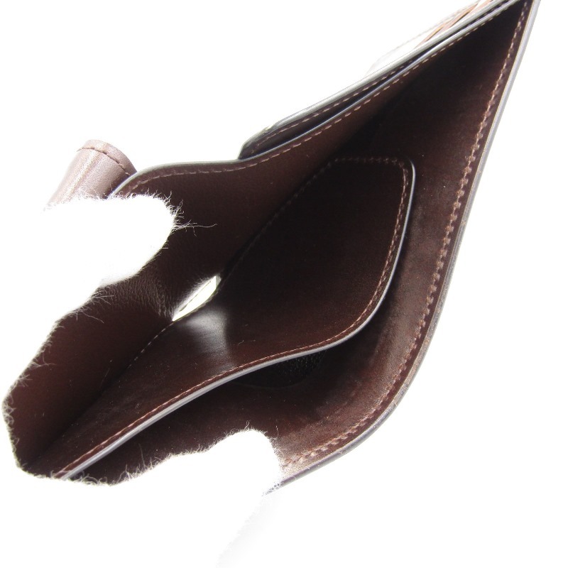 WILDSWANS ワイルドスワンズ 二つ折り財布 クロコ GROUNDER グラウンダー 内装サドルプルアップ 日本製 チョコ 80006595_画像8