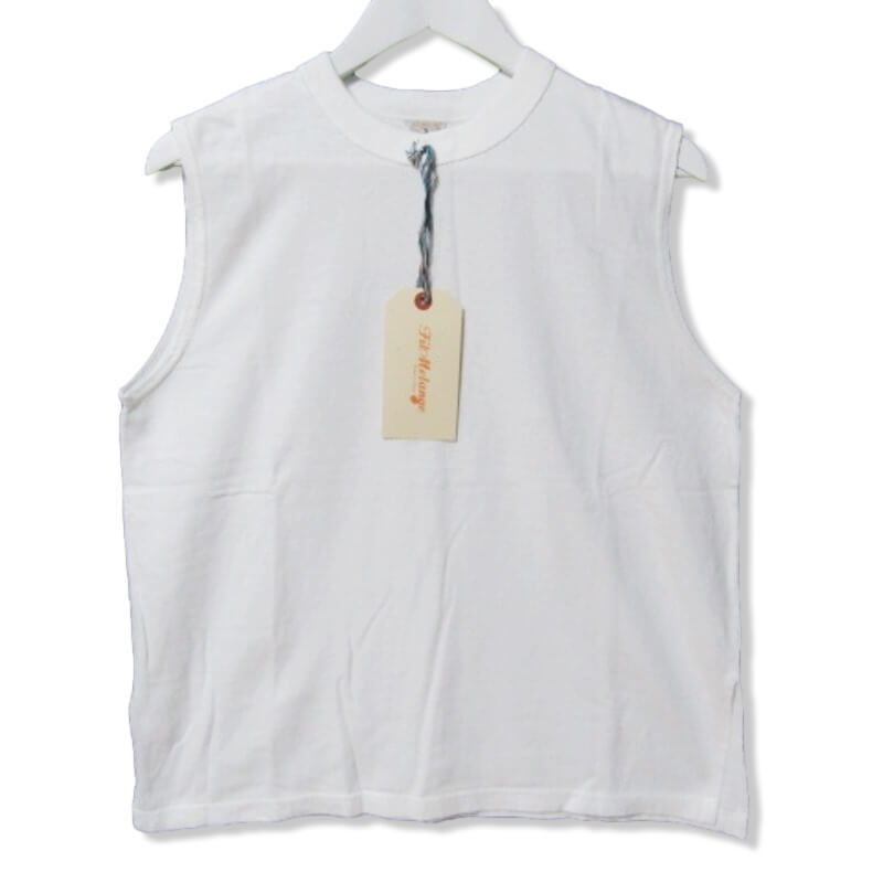 未使用 FilMelange フィルメランジェ SLEEVELESS TEE ELLIS 2312007 ノースリーブ タンクトップ エリス WHITE 1 タグ付き 27105832_画像1