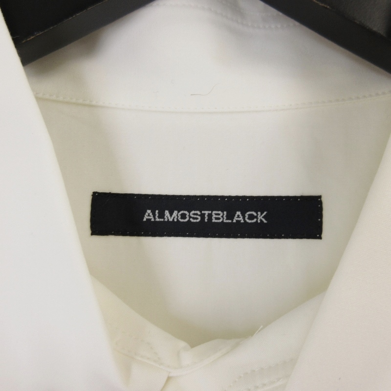 未使用 ALMOSTBLACK オールモストブラック WOVEN PRINT BIG SHIRTS AB-S23-0000-021/23SS-SH01A-WHITE 長袖シャツ WHITE 3 71009232_画像4
