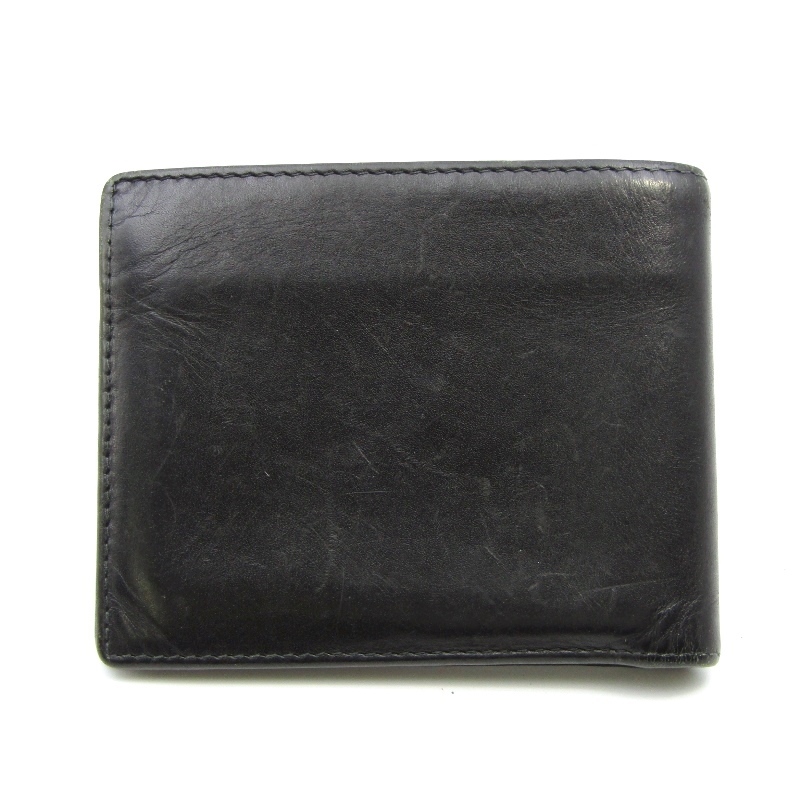 ETTINGER エッティンガー 二つ折り財布 ブライドル 札入れ 英国製 ブラック×パープル 24002998_画像2