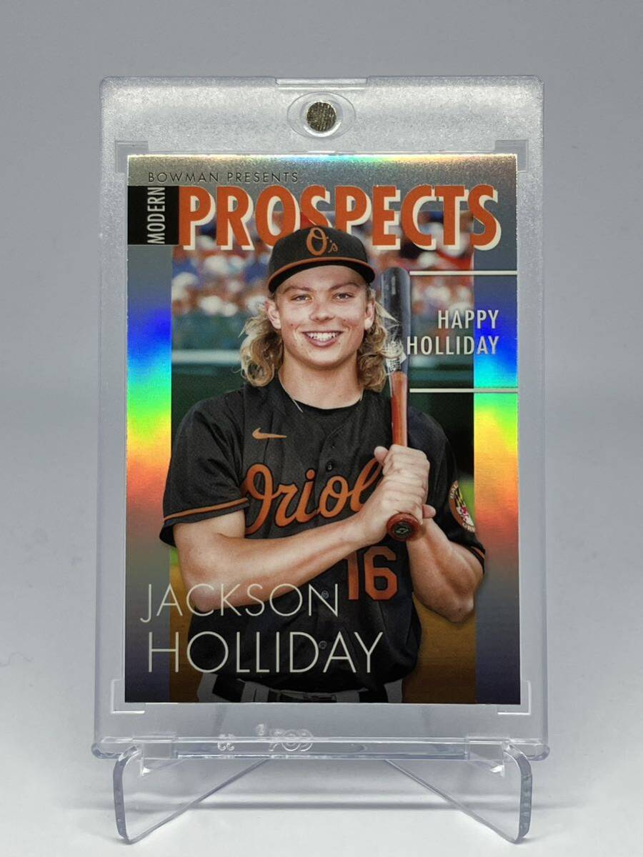 【1円スタート】2023 Topps Bowman Jackson Holliday ジャクソン ホリデー Modern Prospects Chrome MLB カード 2022 Draft 全体1位の画像1