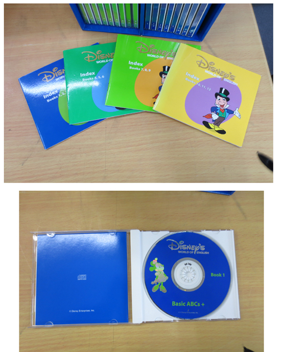 ディズニー 英語システム DWE ワールド オブ イングリッシュ CD 35枚セット Basic ABC+ 英會話 教材 25枚未開封 Disney 札幌 北20條店