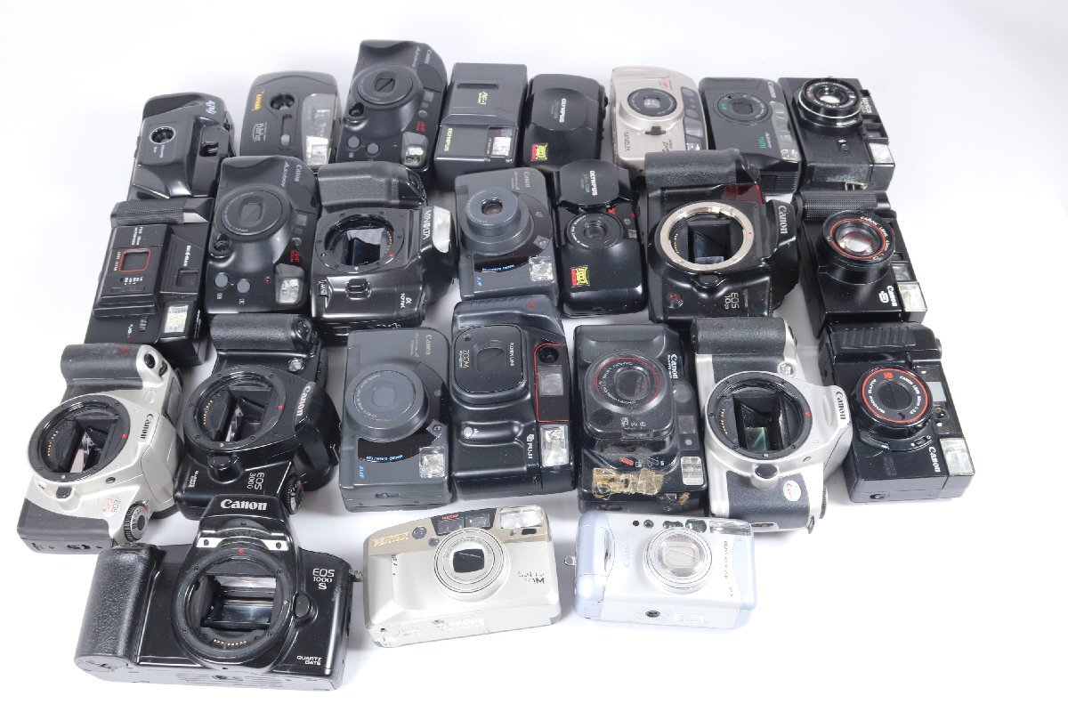 【25点】Canon/OLYMPUS/PENTAX/FUJI 等 フィルムカメラ コンパクトカメラ まとめ売り 1696-ASの画像1