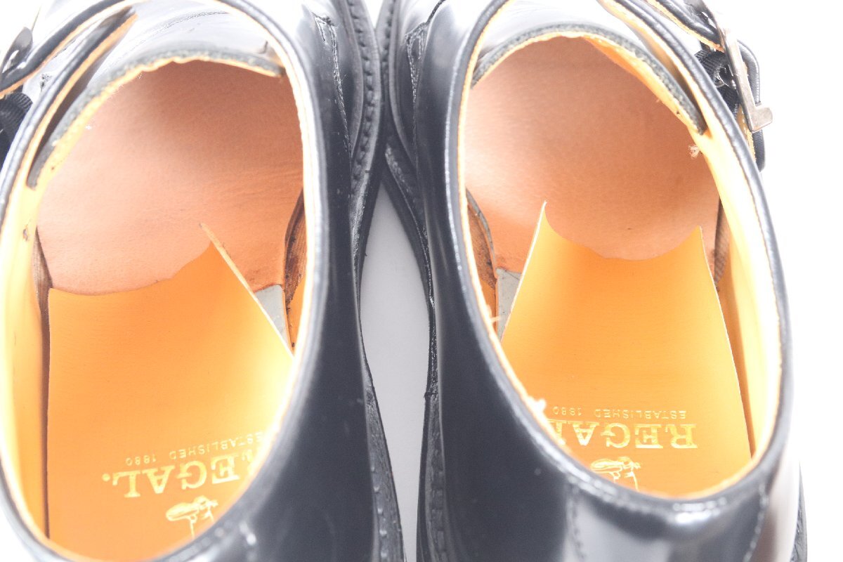 【2点】REGAL リーガル REGAL STANDARDS レザー ブラック/ブルー系 ビジネスシューズ メンズ 紳士靴 1847-TEの画像9