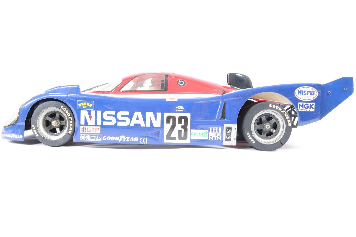 【ジャンク】TAMIYA タミヤ 日産 NISSAN R91CP RC ラジコンボディ レーシングカー 動作未確認 組立済み 現状品 1959-MSの画像4