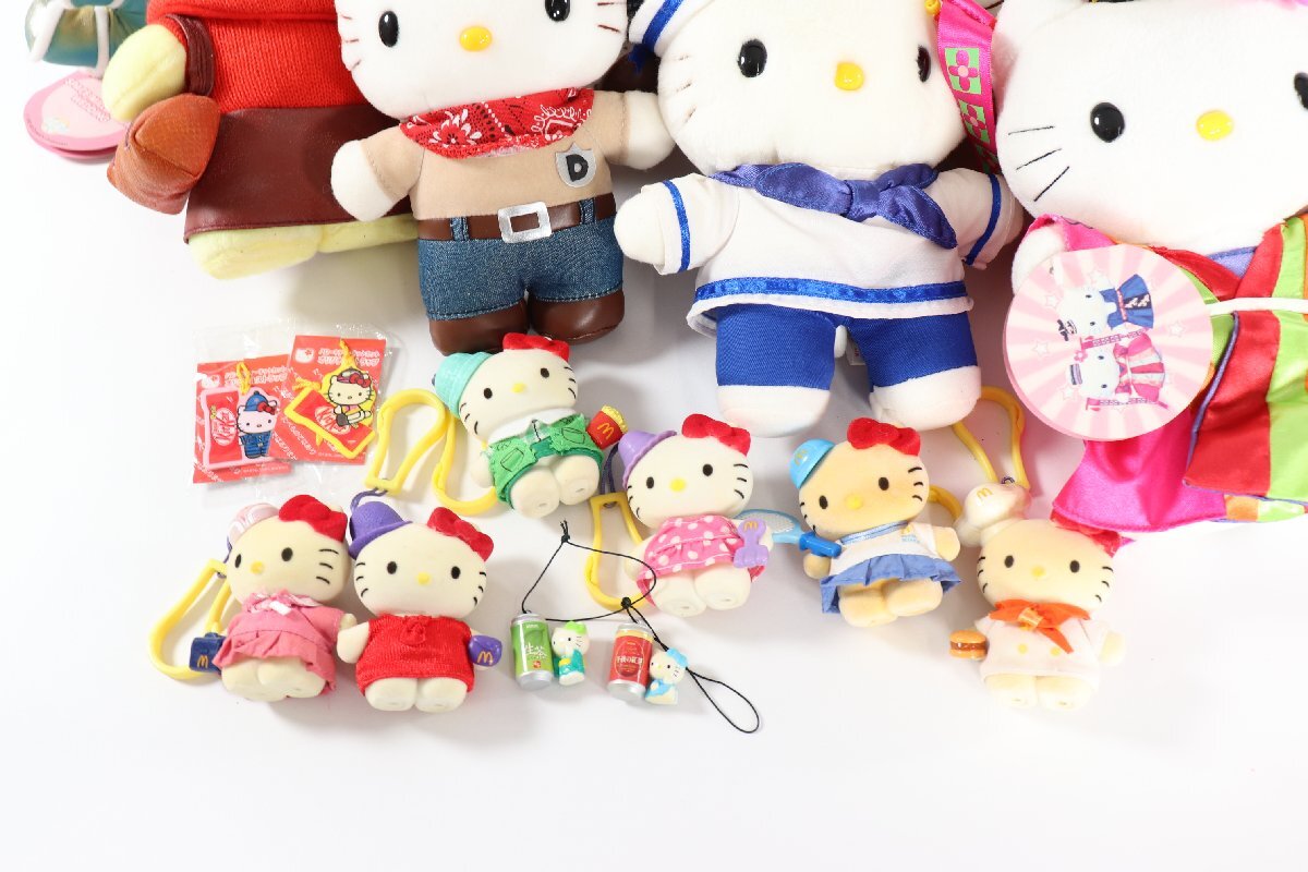 [60 point and more ] Sanrio Hello Kitty character goods McDonald's happy set soft toy key holder large amount set sale 1978-MS