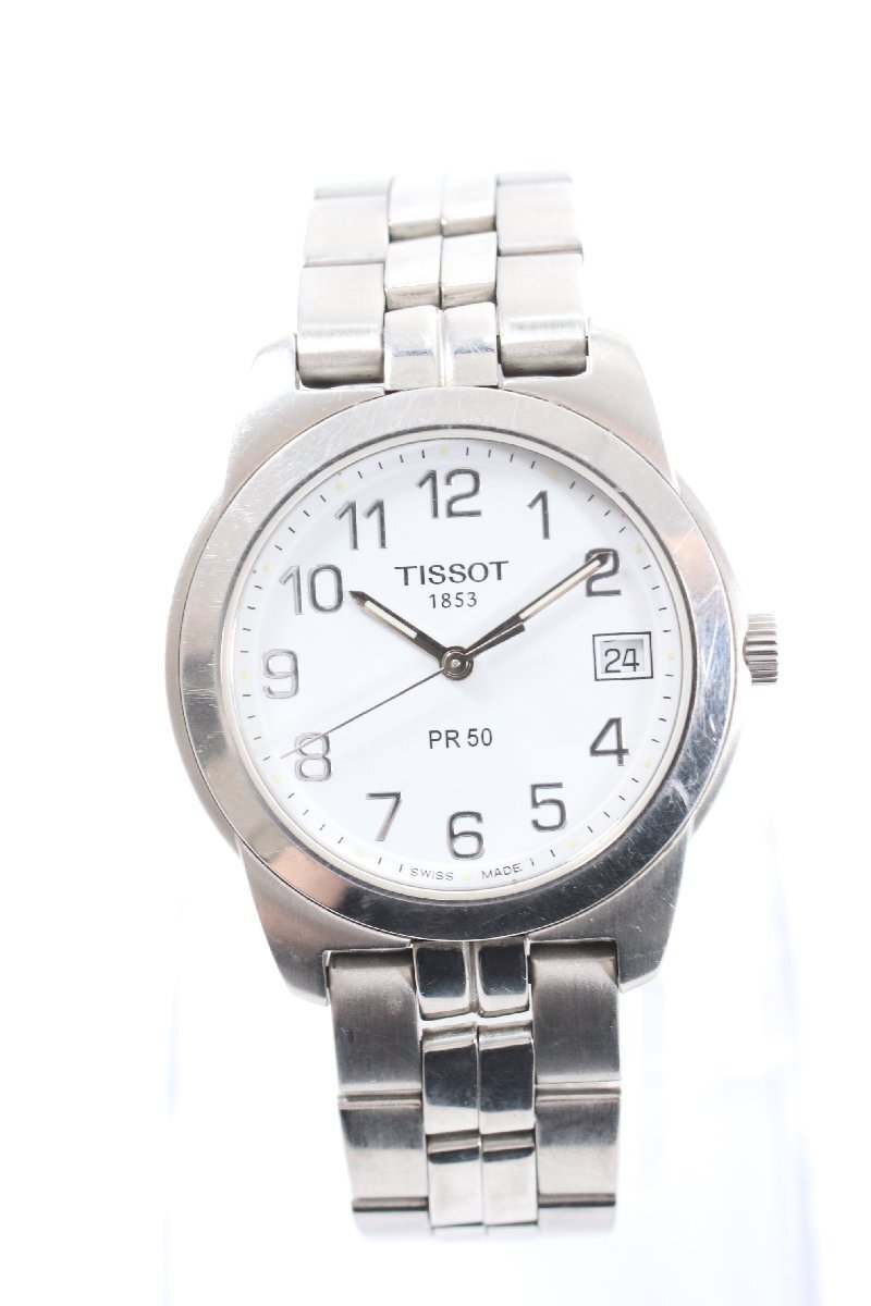 ★ TISSOT ティソ PR50 J376/476 クオーツ デイト メンズ 腕時計 2258-MSの画像1