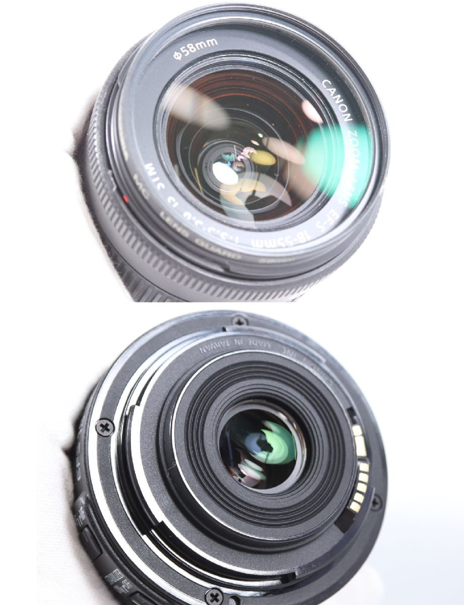 【3点】 Canon キャノン EOS Kiss X7 一眼レフ デジタルカメラ EF-S 55-250mm F4-5.6 / 18-55mm F3.5-5.6 ズーム カメラレンズ 2050-MS_画像8