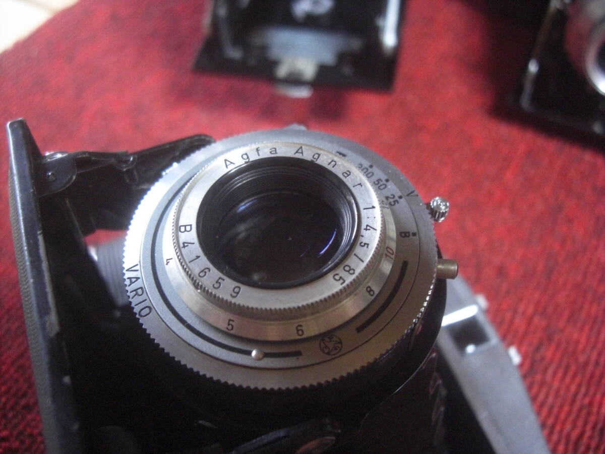 クラッシックカメラ 蛇腹カメラ ZEISS IKON オリンパスSIX  FOLDEX-20 アンスコ アグファ 合計5台 ジャンク bj6の画像2