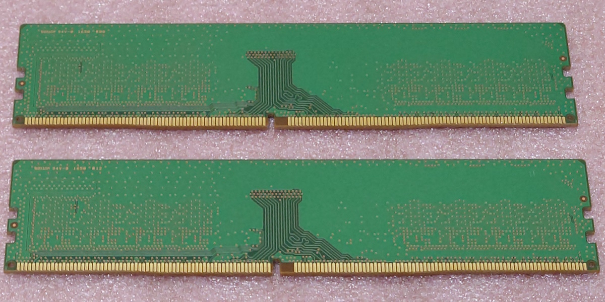 ＃Samsung M378A1K43CB2-CRC 2枚セット *PC4-19200/DDR4-2400/PC4-2400T 288Pin DDR4 UDIMM 16GB(8GB x2) 動作品の画像2