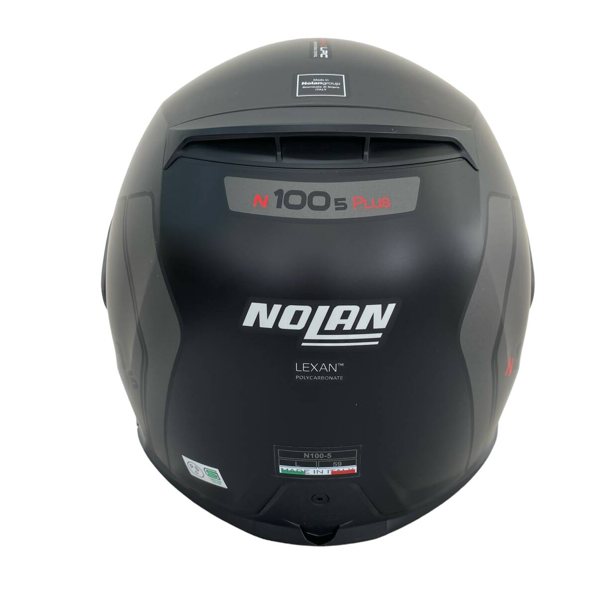 【美品】 NOLAN ノーラン システムヘルメット N100-5 PLUS Lサイズ 黒系 ブラック系 7688-120の画像4
