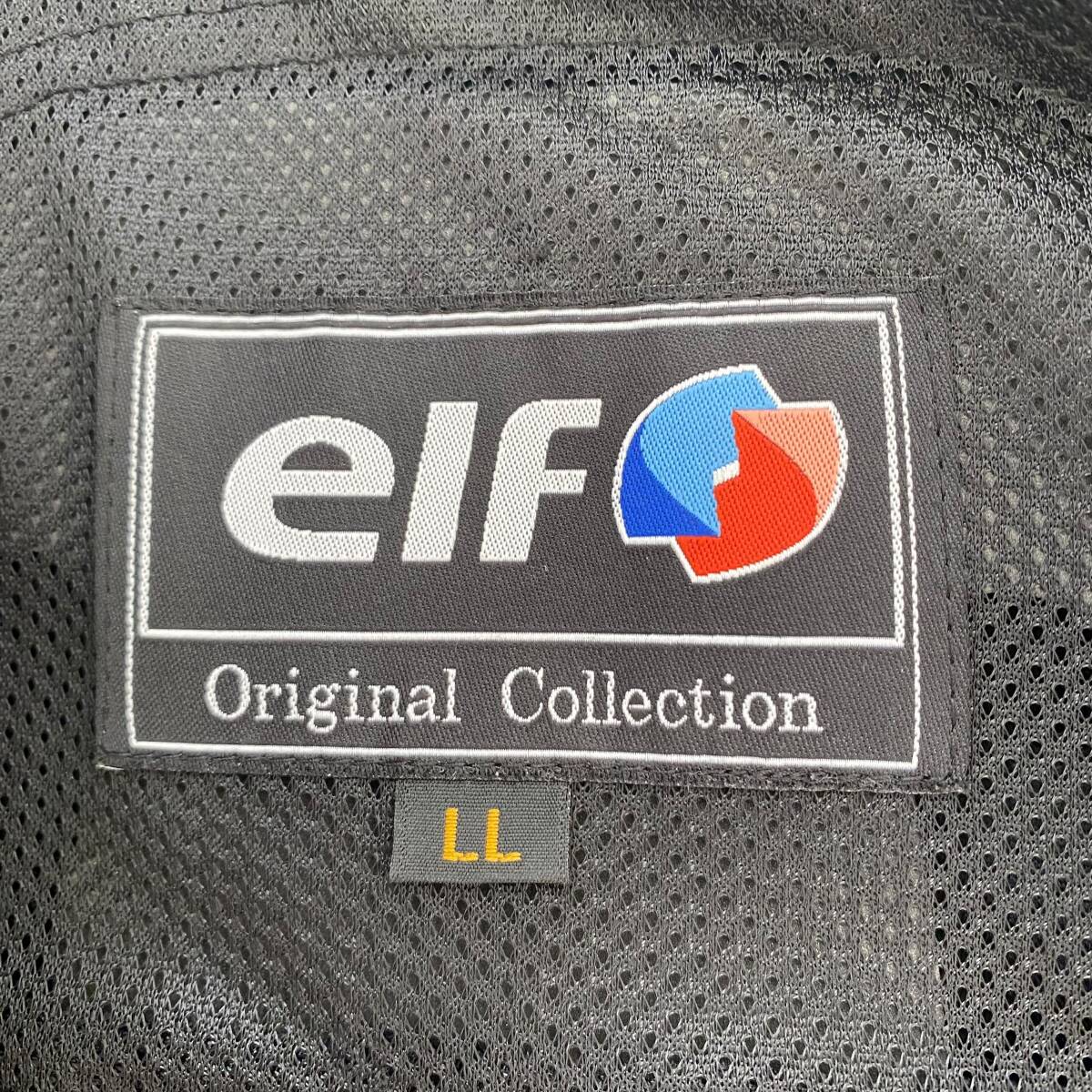 【美品】 elf エルフ ウォータープルーフナイロンジャケット EL-7222 黒系 ブラック系 LLサイズ 7581-100の画像4