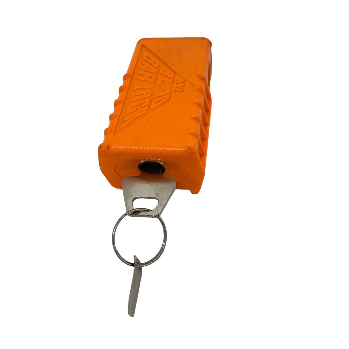 【即決】 レッドバロン RED BARON バーロック 盗難防止装置 BL-10 鍵１本 オレンジ系 8021-Kの画像2