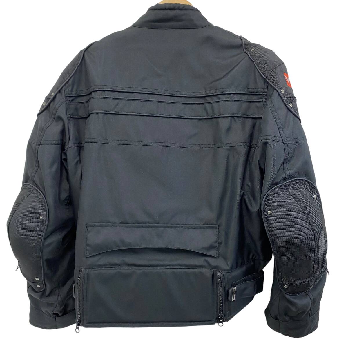 【美品】 DUHAN ドゥーハン ナイロン ライディングジャケット XLサイズ ブラック系 黒系 8549-100の画像2