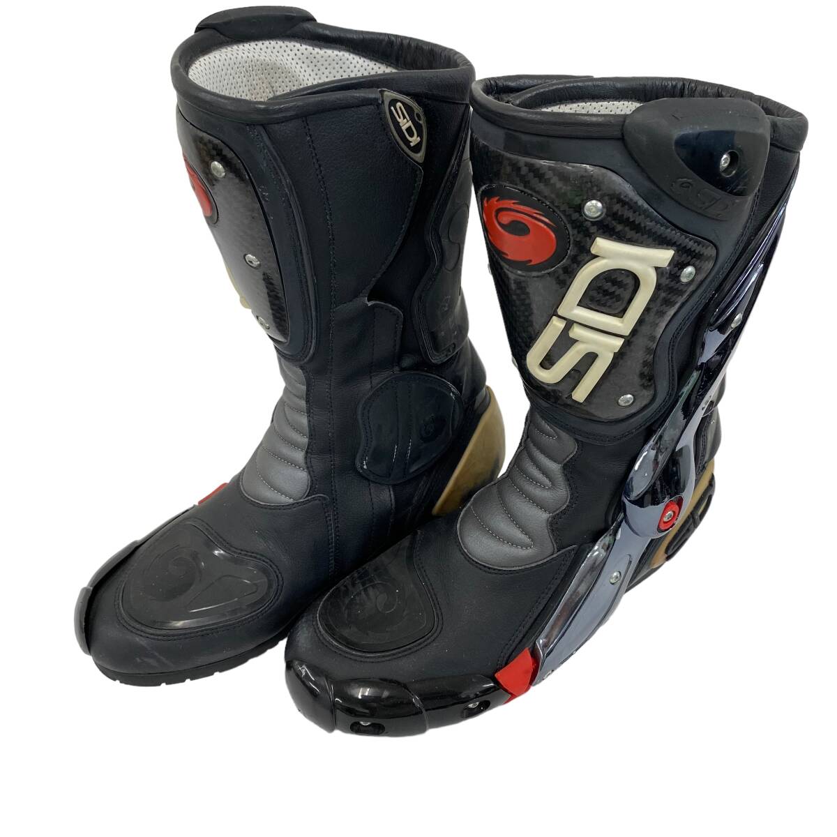 【即決】 SIDI シディー レーシングブーツ 40サイズ ブラック系 黒系 8232-100の画像1