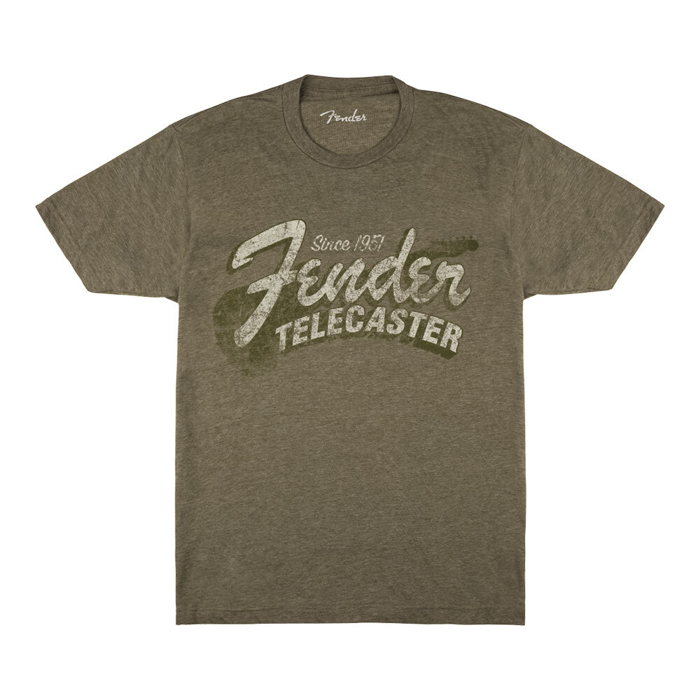 Fender フェンダー Since 1951 Telecaster T-Shirt Military Heather Green XXLサイズ Tシャツ_画像1