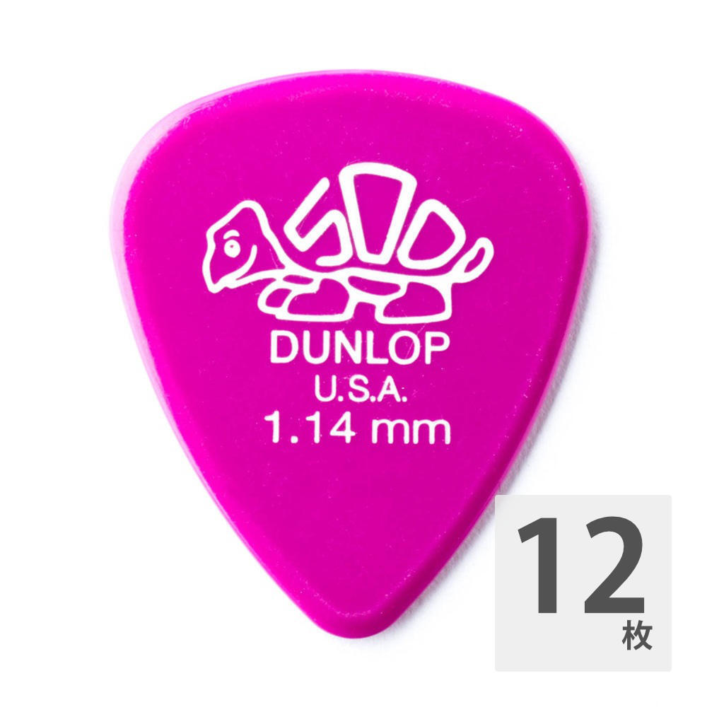 ギターピック 12枚 セット ジムダンロップ 1.14mm DELRIN STD/114 ジムダン JIM DUNLOPの画像1