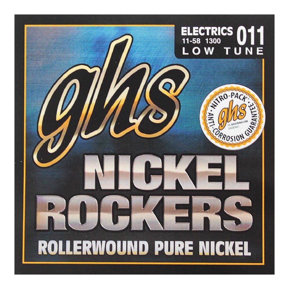 GHS Nickel Rockers 1300 Low Tuned Set 11-58 エレキギター弦×6SET_画像1