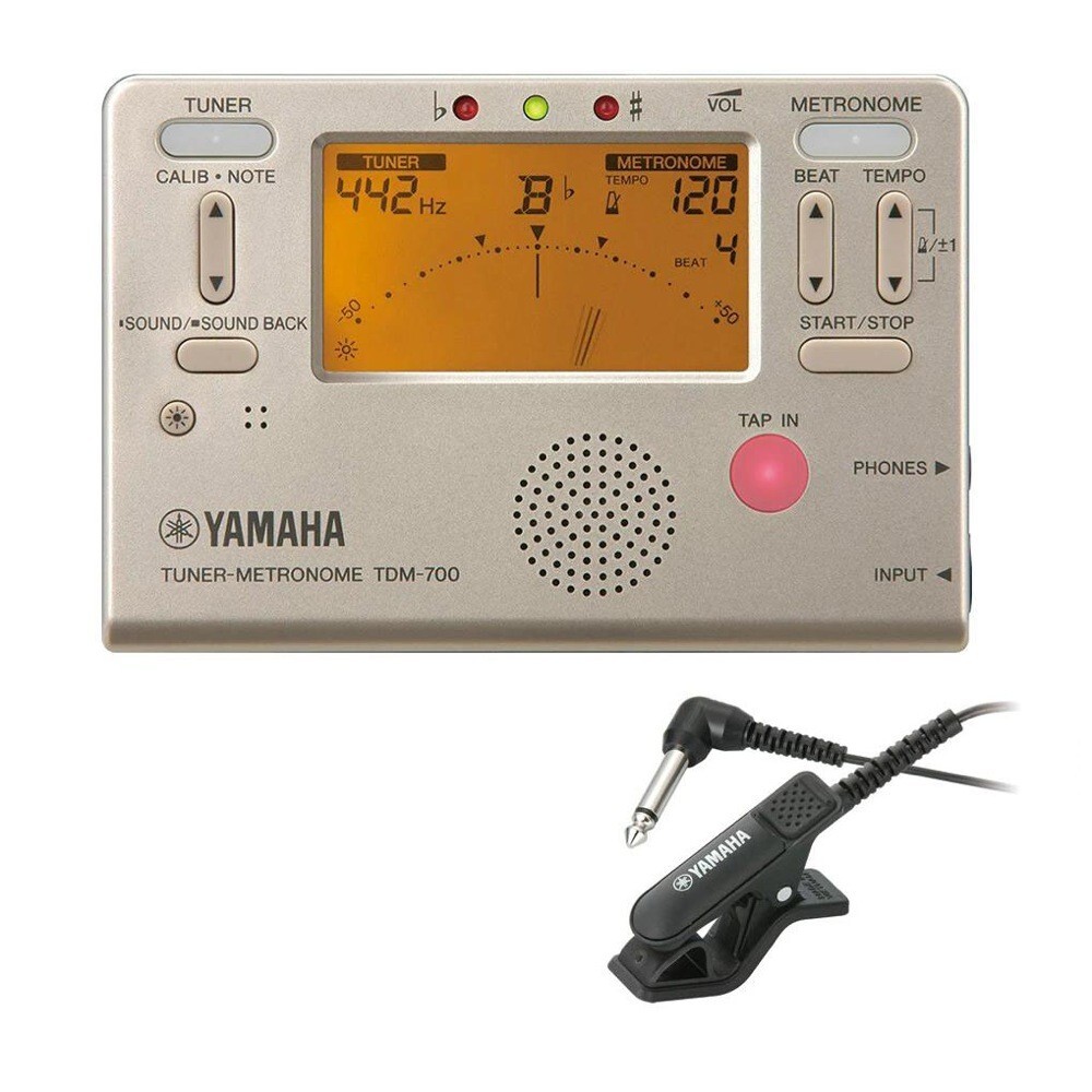  Yamaha YAMAHA TDM-700GM tuner metronome Mike attaching Gold electron wind instrumental music brass band o-ke -stroke la private person practice wind instruments 