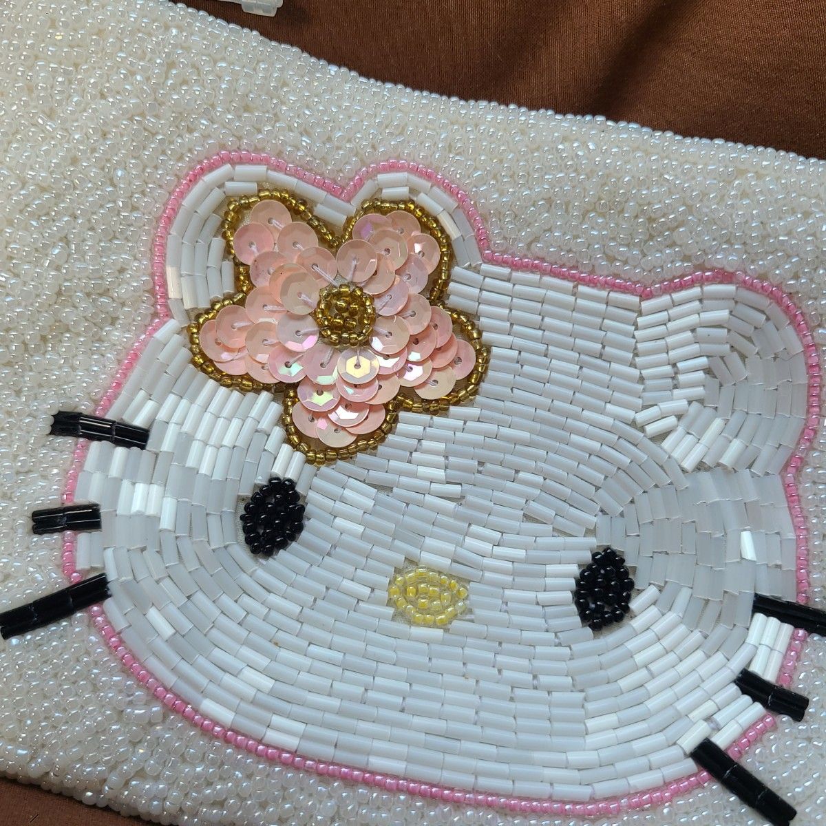 未使用　HELLO KITTY　ハローキティ　キティ　ビーズミニバッグ　ポーチ ミニポシェット　バッグ