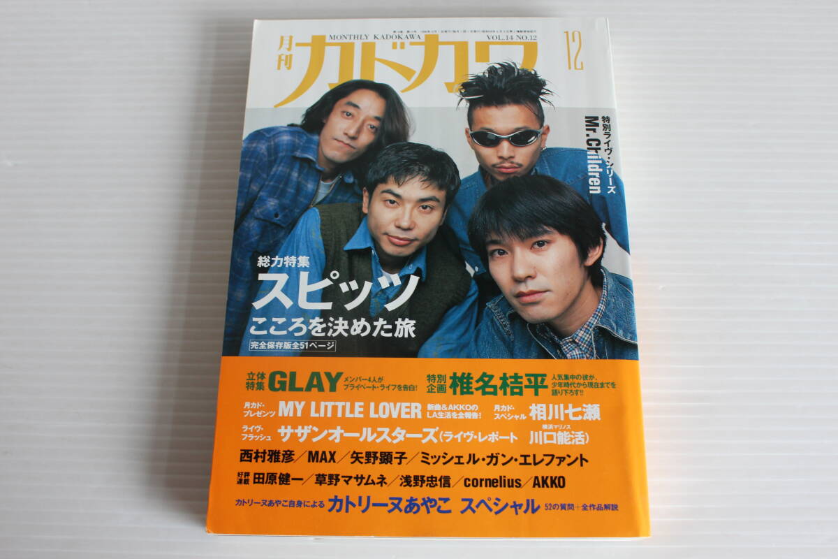 月刊カドカワ　1996年12月　総力特集　スピッツ　絶版　希少　レア_画像1