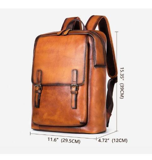 popular beautiful goods * Celeb . thing * original leather rucksack men's leather retro rucksack commuting going to school casual combined use ti bag high capacity 