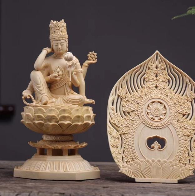  beautiful goods * high quality * most new work tree carving ... finishing goods . meaning wheel . sound image Buddhism fine art 