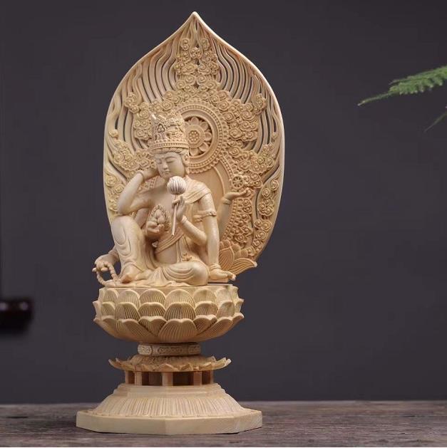  beautiful goods * high quality * most new work tree carving ... finishing goods . meaning wheel . sound image Buddhism fine art 