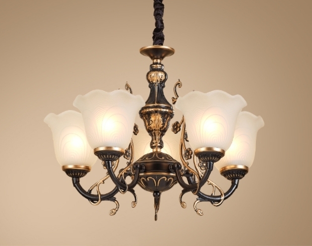  bargain sale! ultimate beautiful goods old beautiful color hand paint sealing chandelier 5 light 