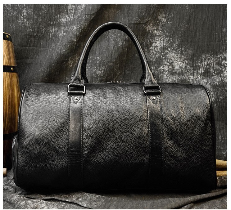  Boston bag original leather men's high capacity shoes inserting attaching bottom tack attaching leather machine inside bringing in traveling bag independent cow leather travel bag Golf bag business trip 