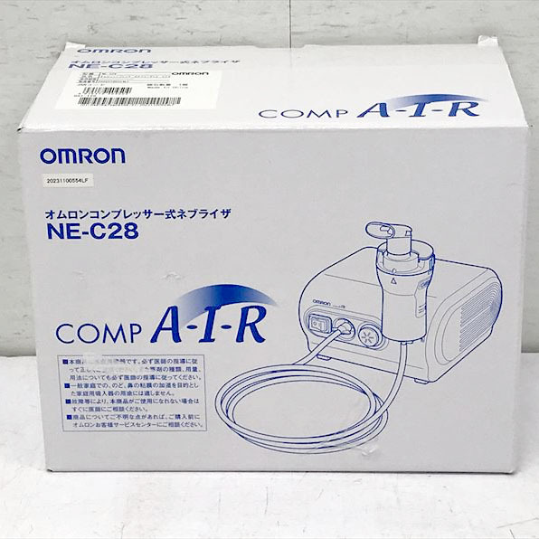 C5368YO ◆0420_2凹【アウトレット品】コンプレッサー式 ネブライザー オムロン NE-C28 家庭用吸入器 喘息未使用 家電_画像2