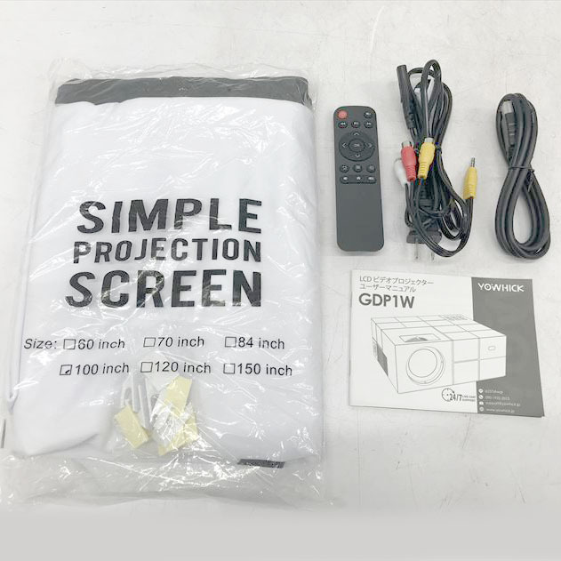 C5124YO *0420_3 dent [ beautiful goods ] Home projector YOWHICK GDP1JPG 5GWiFi 4K correspondence Bluetooth5.3 consumer electronics AV equipment image equipment 