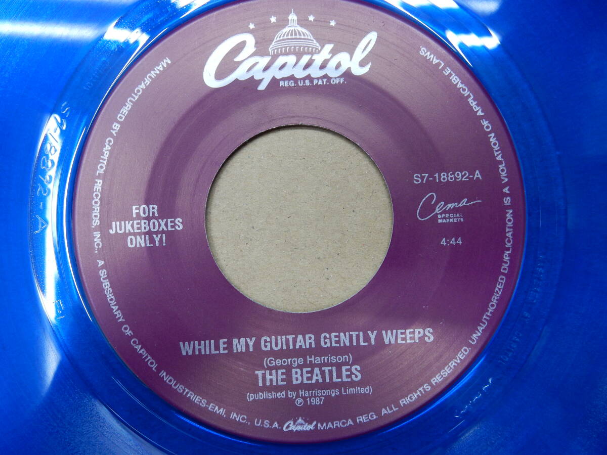 EP) THE BEATLES FOR JUKEBOXES ジュークボックス用 WHILE MY GUITAR GENTLY WEEPS / BLACKBIRD_画像3