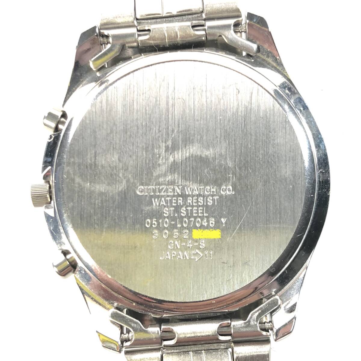 CITIZEN OXY CHRONOGRAPH W.R.10bar クォーツ腕時計（シチズン/0510/QUARTZ/クロノグラフ/JUNK）の画像9