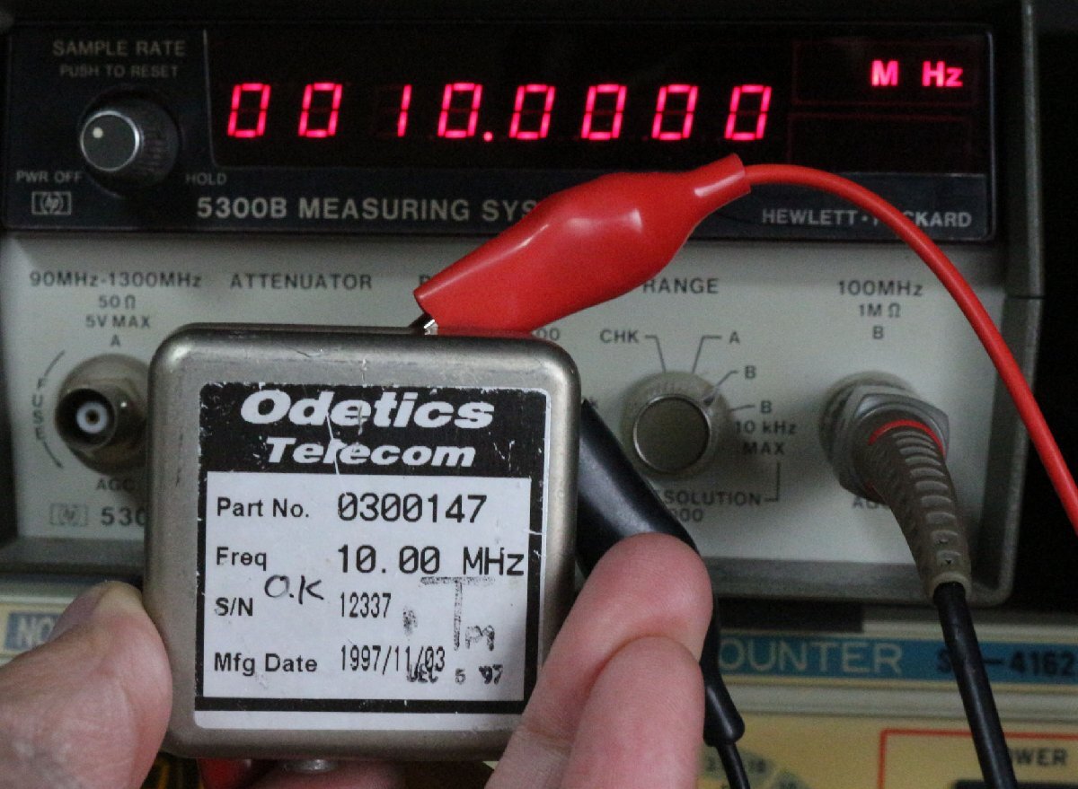 ヤフオク 高精度 Odetics Telecom 10MHZ 12V クリスタル OCXO 発信器 サイン波 USED 12337_画像2
