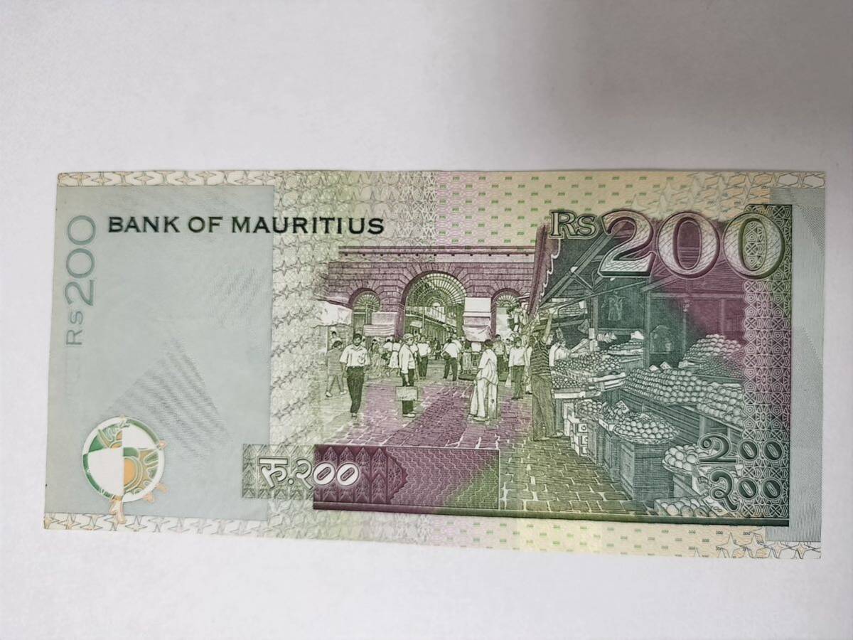 A 2153.モーリシャス1枚1999年版紙幣_画像3