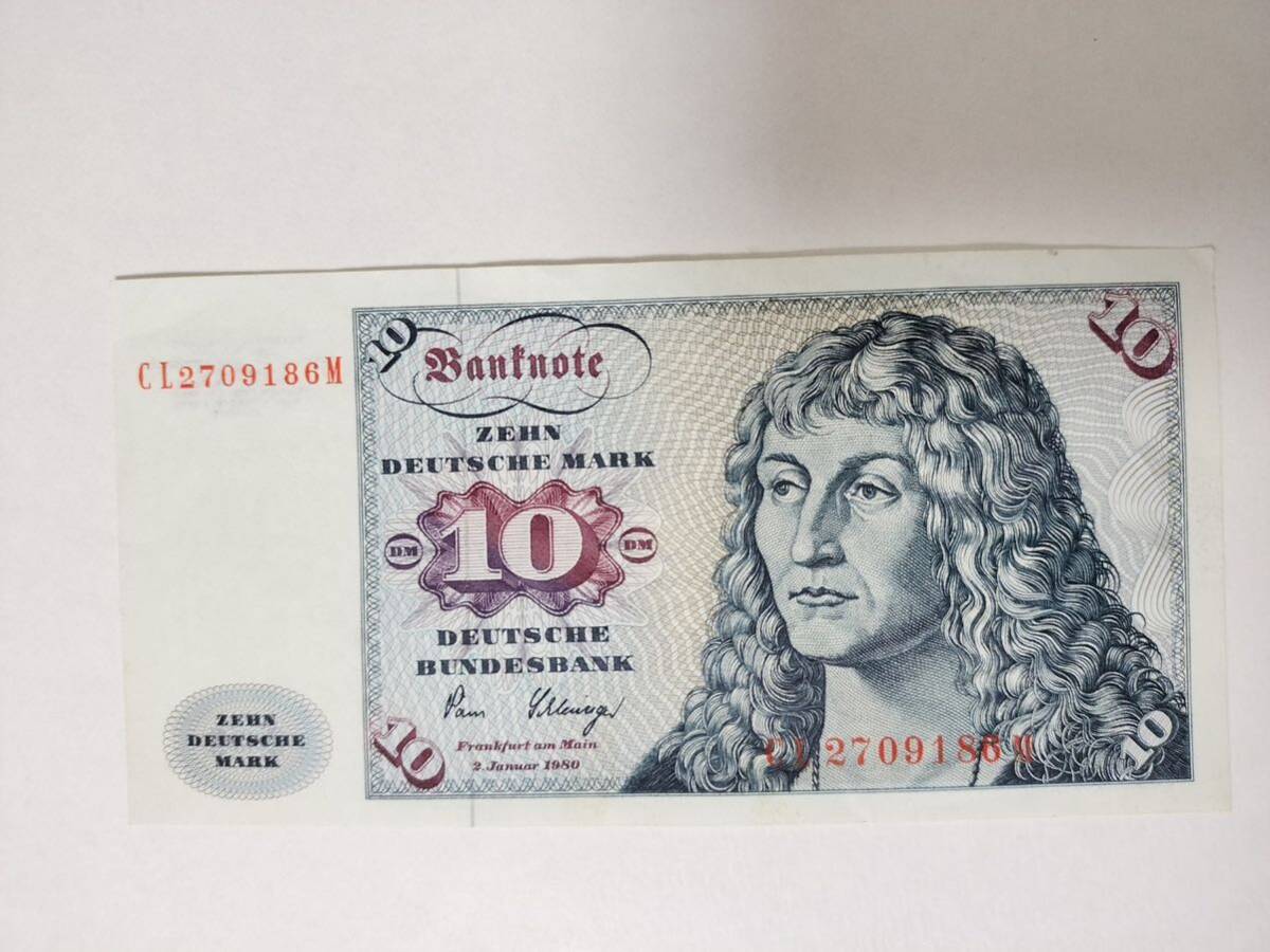 A 2252.ドイツ1枚1980年版紙幣_画像1