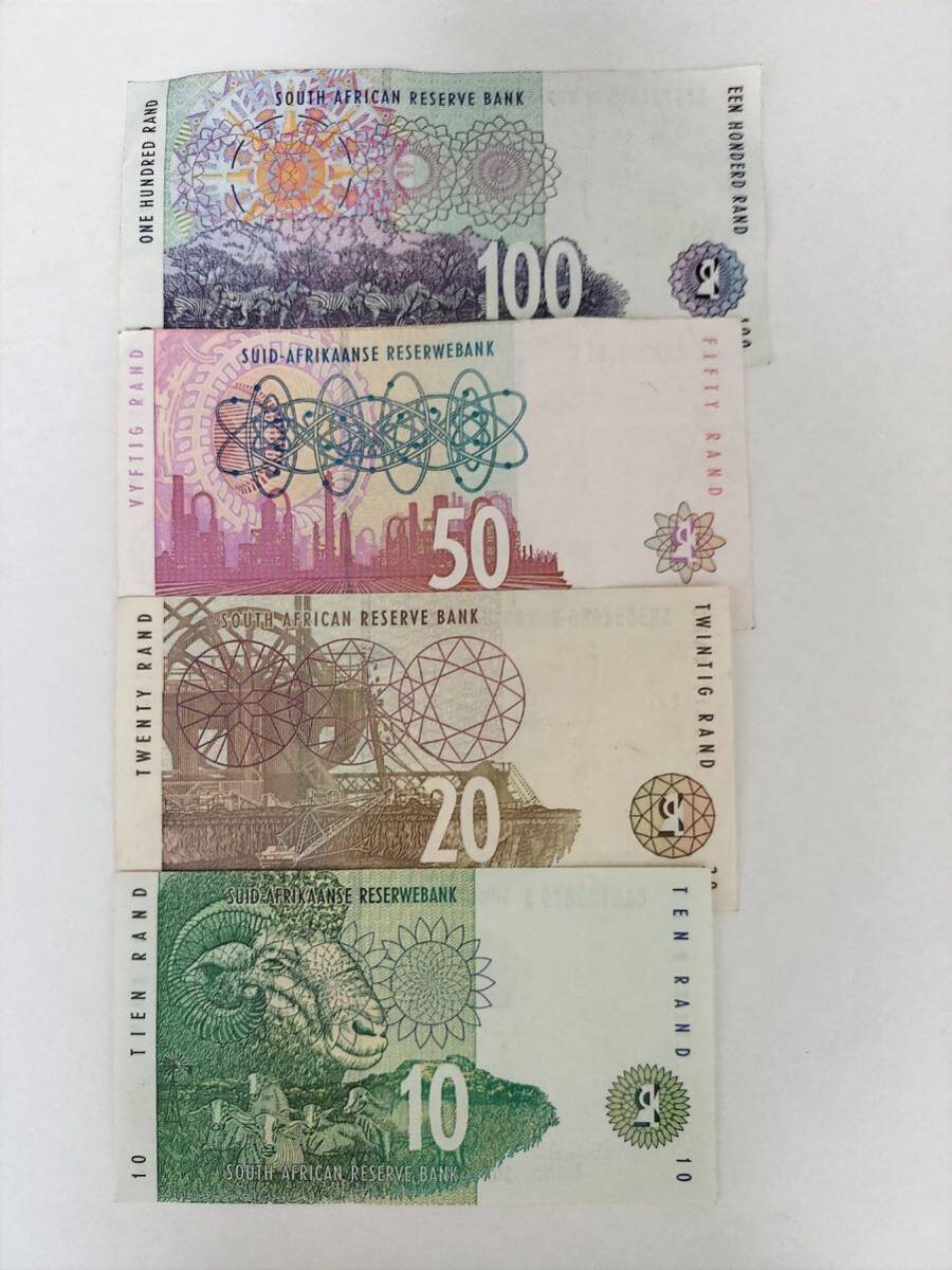 A 2176.南アフリカ4種 紙幣 旧紙幣 外国紙幣_画像4