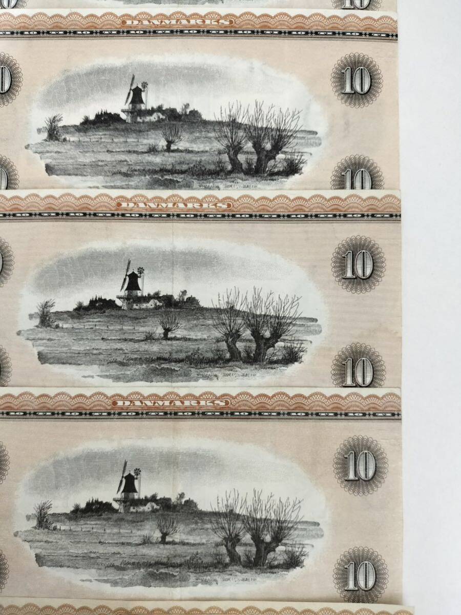 A 2209.デンマーク5枚紙幣World Paper の画像3