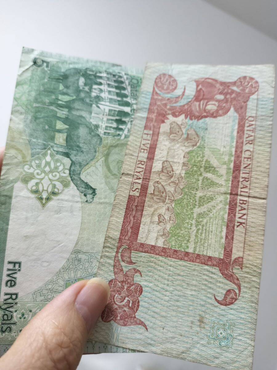 A 2218.カタール6種 紙幣 旧紙幣 外国紙幣 の画像8