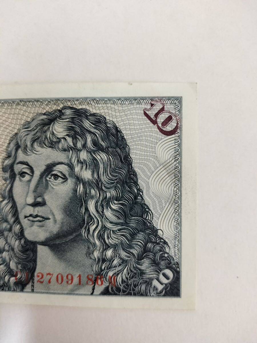 A 2252.ドイツ1枚1980年版紙幣_画像2