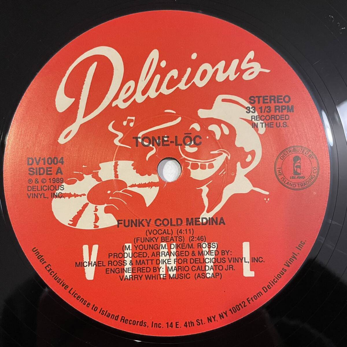 【12inch レコード】Tone-Loc 「Funky Cold Medina」Delicious Vinyl DV1004の画像3