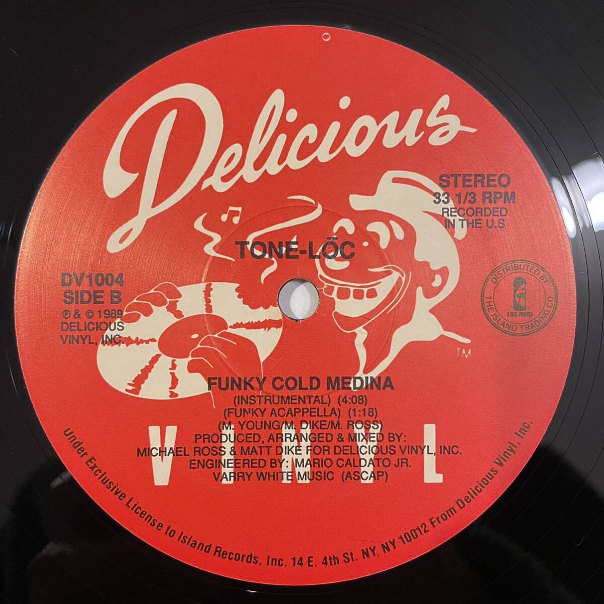 【12inch レコード】Tone-Loc 「Funky Cold Medina」Delicious Vinyl DV1004の画像4