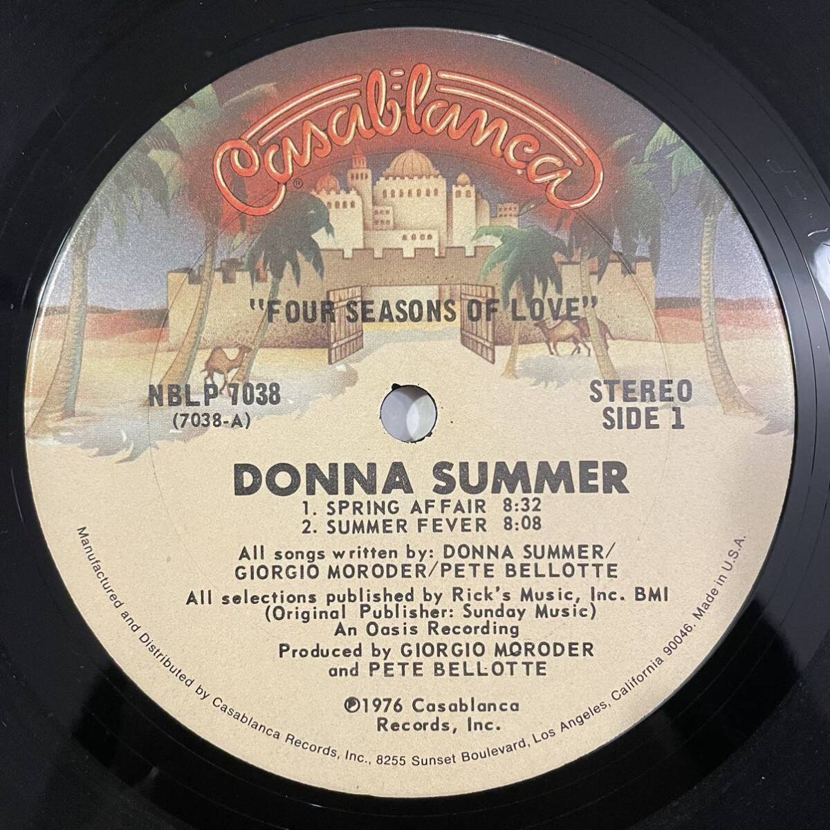 【LP】Donna Summer 「Four Seasons Of Love」Casablanca NBLP 7038_画像3