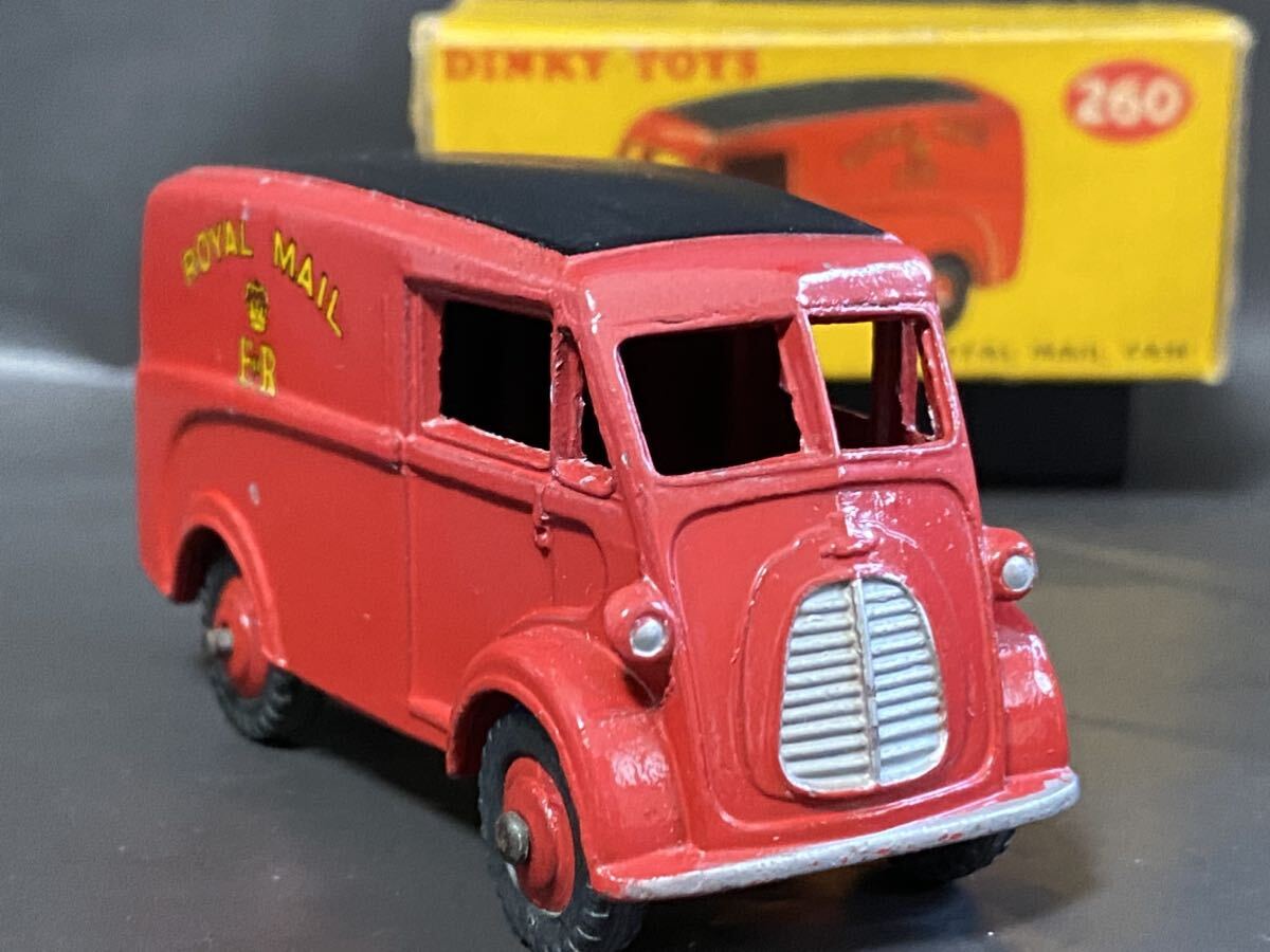 【original】英 Dinky Toys #260 Morris Royal Mail Van  ディンキー モリス バン 郵便 オリジナル 箱付 vintage Meccano Englandの画像1