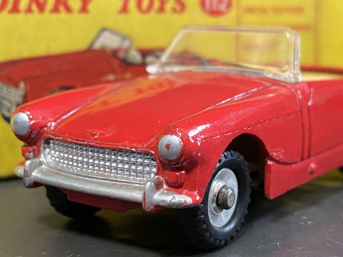 英 Dinky Toys #112 Austin Healey Sprite  ディンキー オースティン ヒーレー スプライト ビンテージ vintage Meccano England UKの画像9