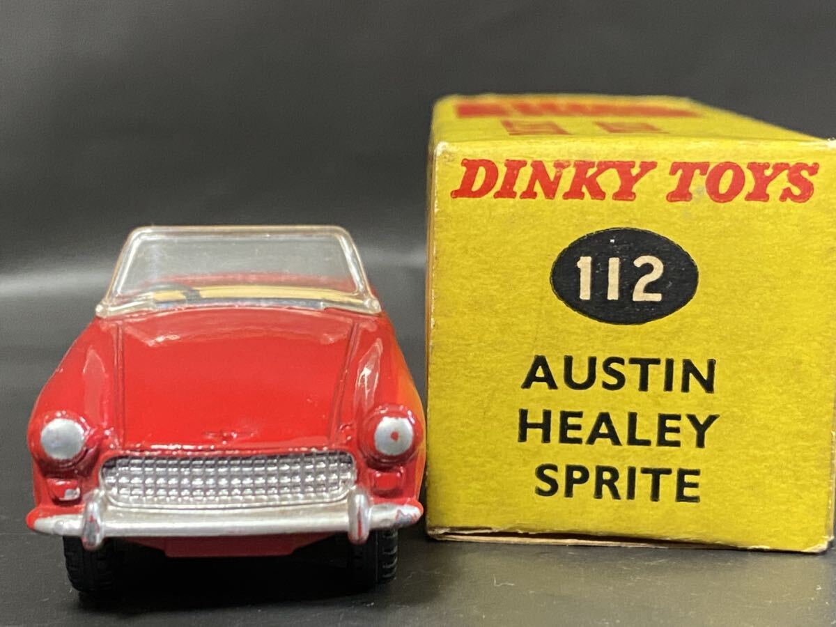 英 Dinky Toys #112 Austin Healey Sprite  ディンキー オースティン ヒーレー スプライト ビンテージ vintage Meccano England UKの画像5